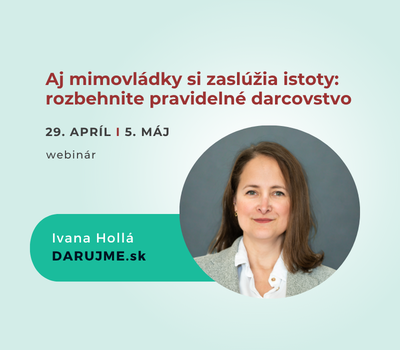Aj mimovladky si zasluzia istoty