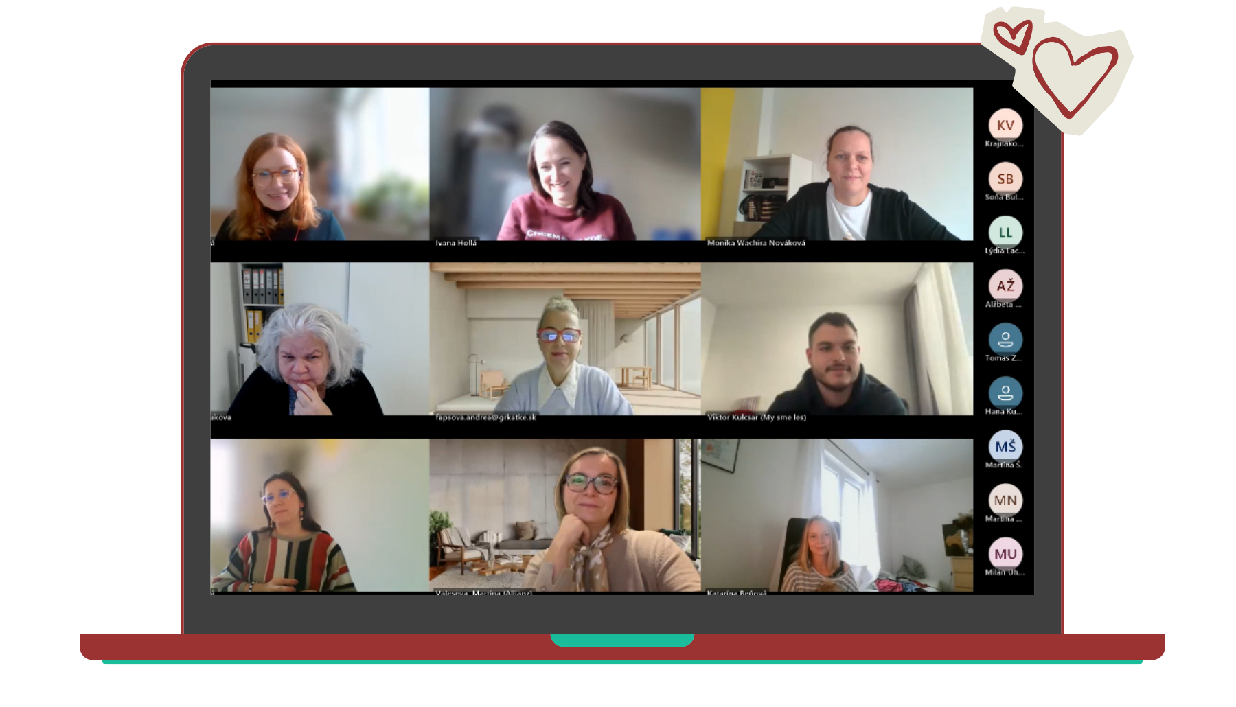Screen z meetingu