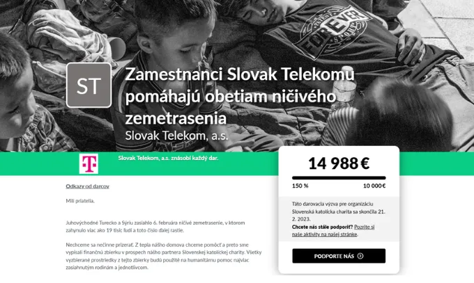 Telekom pre charitu